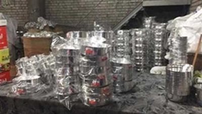 ضبط مصنع أدوات منزلية بدون ترخيص