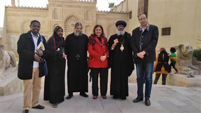 وفد كنسي من الحبشة يزور المتحف القبطي بالقاهرة  