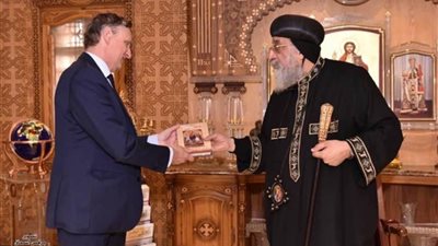 البابا تواضروس الثاني يستقبل سفير ألمانيا بالقاهرة