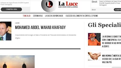 الصحف الإيطالية تشيد بدراسة قاض مصري عن تشريعاته في مواجهة كورونا (صور)
