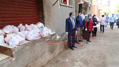 سلع غذائية لأسر العزل المنزلي بـ”المنوفية“