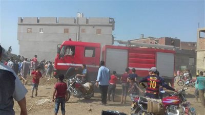 إصابة ٣ في حريق مصنع زجاج بالدقهلية