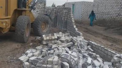 إزالة 32 حالة تعدٍ على الأراضي الزراعية وأملاك الدولة بالبحيرة