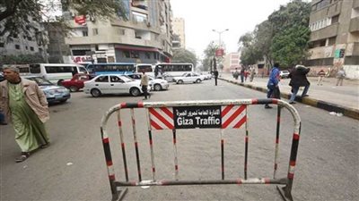 غلق جزئي لشارع النيل بحي الدقي