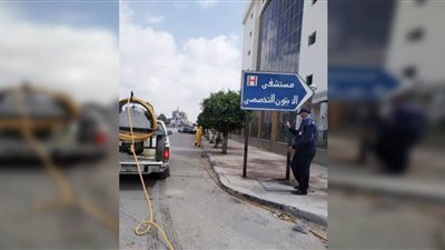 القاهرة: تطهير مستشفى الزيتون التخصصى والمنطقة المحيطة به 