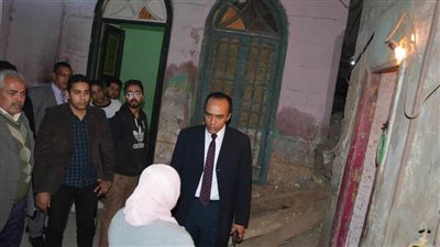   تسكين أسر منزل منهار بالمنيا  