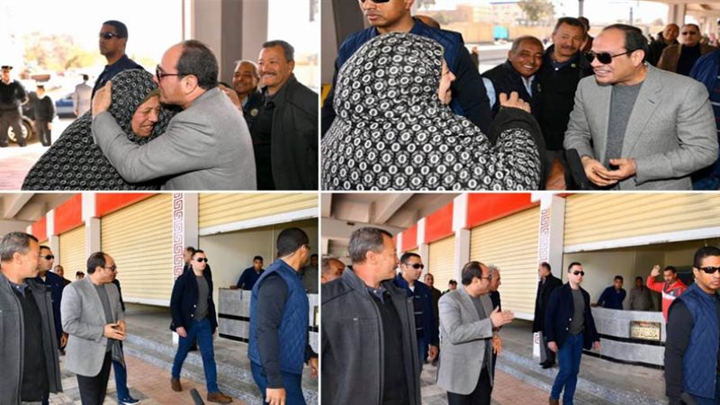 جولة الرئيس بعزبة