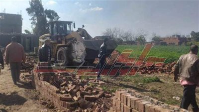 إزالة 573 حالة تعدٍ بالمنوفية