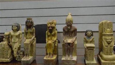 ضبط 10 تماثيل يشتبه فى أثريتها بـ