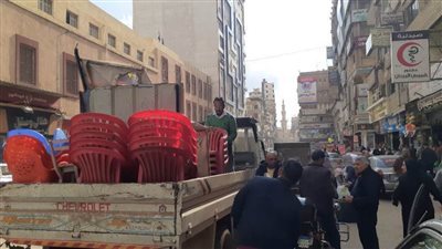 رفع 619 حالة إشغال طريق وتعدٍ فى حملة بدمنهور