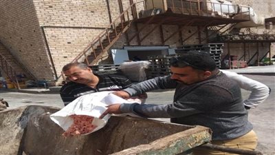  إعدام نصف طن لحوم وأسماك مدخنة في العاشر من رمضان