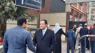 علاء عابد يتابع سير الانتخابات التكميلية بدائرة الجيزة