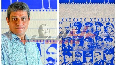 الفنان أحمد صقر يسرد سيرة الرمال بمعرضه