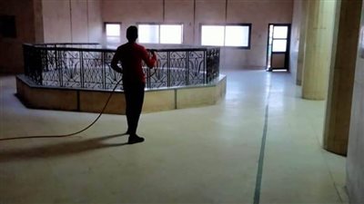 أعمال رش وتطهير ورفع مخلفات بالتل الكبير بالإسماعيلية 