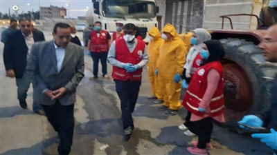 تطهير وتعقيم أحياء ومنشآت العريش