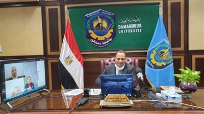 اختبار إلكتروني تجريبي في التعليم عن بُعد بجامعة دمنهور