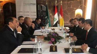 أبو الغيط يلتقي بارزاني لبحث مستجدات الوضع بالعراق 