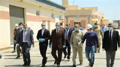 محافظ كفر الشيخ يتفقد المنطقة الصناعية بمطوبس