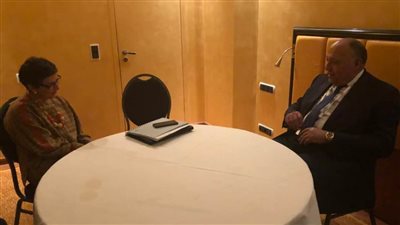 شكري يلتقي وزيرة الشئون الخارجية والاتحاد الأوروبي والتعاون الأسبانية