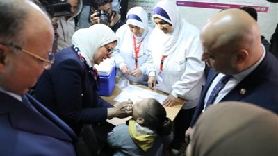 وزيرة الصحة تطلق الحملة القومية ضد شلل الأطفال