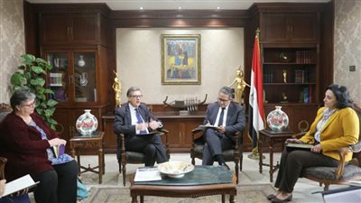 العناني يستقبل السفير البريطاني