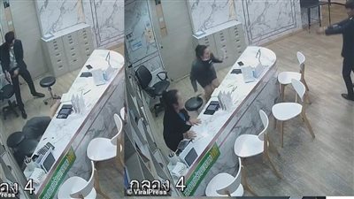  شاهد ..كاميرات المراقبة ترصد إطلاق مسلح الرصاص على طليقته  