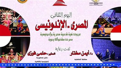 افتتاح فعاليات اليوم الثقافي المصري الإندونيسي بالمنصورة.. غدًا