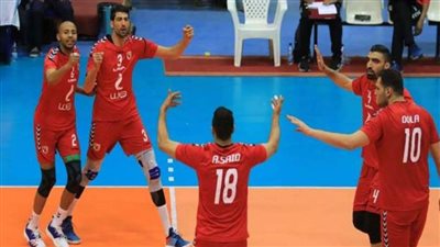 رجال طائرة الأهلي يفوز على السيب العماني 3-1 في البطولة العربية