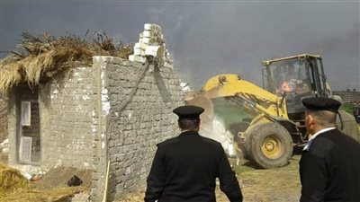 إزالة 30 حالة تعدٍ على الأراضي الزراعية وأملاك دولة بالبحيرة