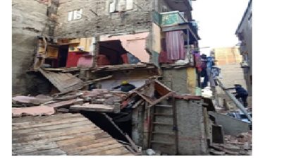 إنقاذ 4 في انهيار عقار السيدة زينب  