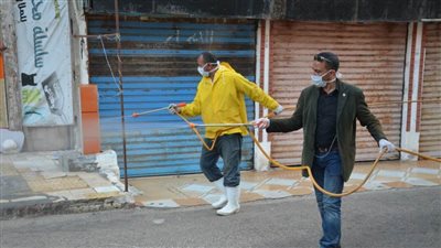 تطهير وتعقيم شاطئ النخيل