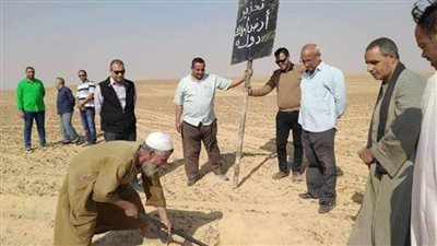 إزالة واسترداد 1811 حالة تعد على أملاك الدولة بالمنيا 