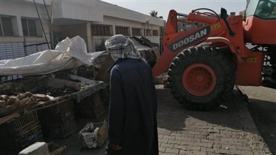  إزالة فورية لبناء روڤ مخالف بالحي التاسع بمدينة العبور