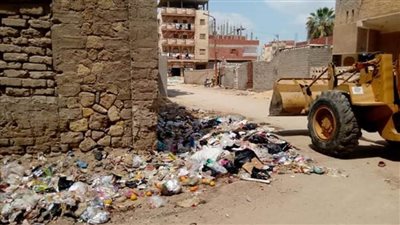 استمرار حملات النظافة بالقنطرة شرق الإسماعيلية 