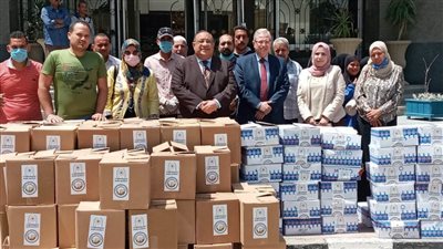 جامعة حلوان تواصل دعمها للعمالة اليومية