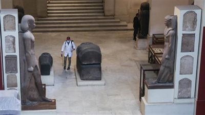 للمرة الثالثة..تعقيم شامل للمتحف المصري الكبير للوقاية من فيروس 