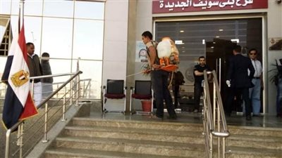 تطهير وتعقيم المناطق الحيوية ببني سويف الجديدة