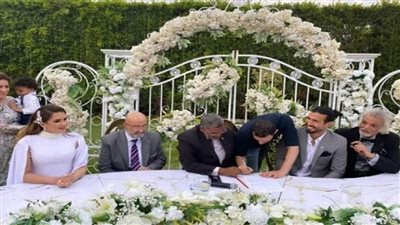 رامي صبري ينشر صورة بعد زواجه من شيما صابر