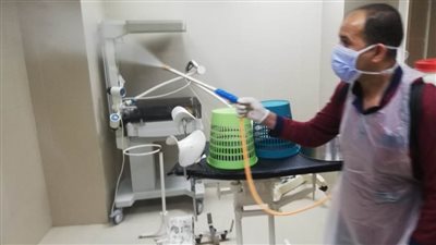 تأمين بني سويف يواصل أعمال تطهير مستشفى وعيادة إهناسيا لمواجهة كورونا