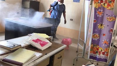 استمرار تطهير وتعقيم المنشآت الحكومية بالبحيرة