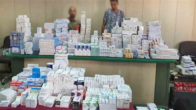 ضبط 5986 عبوة أدوية غير مسموح بتداولها بمخزن بالجيزة
