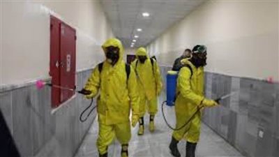 تعقيم وتطهير مدارس حي المناخ ببورسعيد