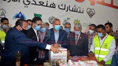 القليوبية : توزيع 8 الاف كرتونه مواد غذائية  ضمن مبادرة 