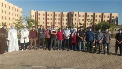 تعافي 7 إصابات كورونا وخروجهم  من عزل بني سويف 