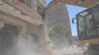 إزالة 74 حالة تعد بالمنيا