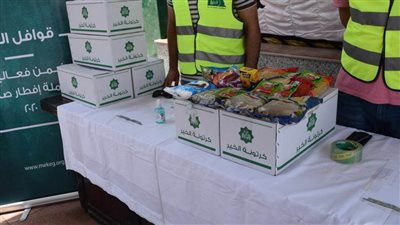 توزيع 17500 كرتونة مواد غذائية بالمنيا