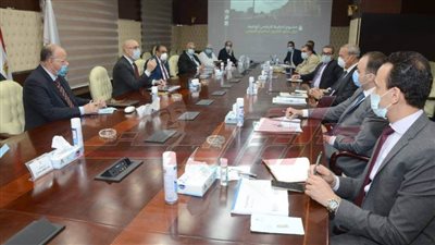  اجتماع لمتابعة الموقف التنفيذي لمشروع تطوير محور الفريق إبراهيم العرابي