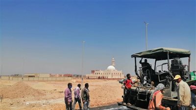 تنفيذ أعمال الخرسانة المسلحة لمبنى المرور بـ