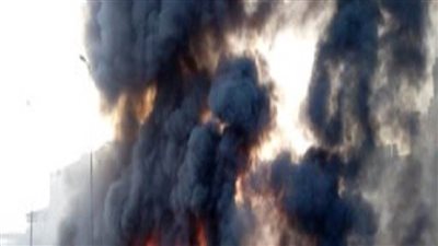 عاجل.. حريق بمبنى تجاري على الطريق الدائري  