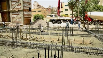 نور الدين يتابع الأعمال الإنشائية بمستشفى كفر الشيخ